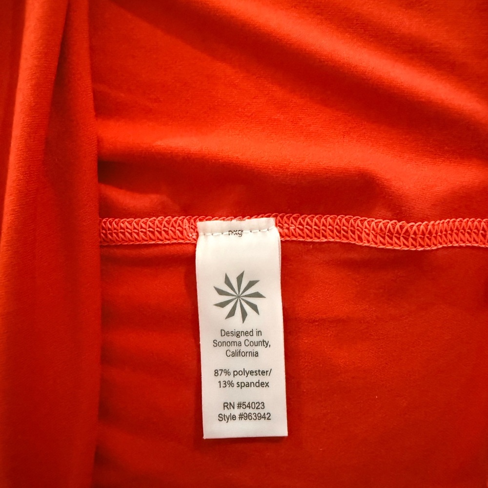 Athleta Tank Top Womens Orange Speedlight Racerback Stretch. Small - Picture 8 of 9